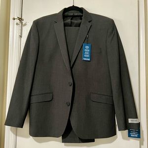 Kenneth Cole Techni Cole Ready Flex Reaction Men’s Charcoal Suit